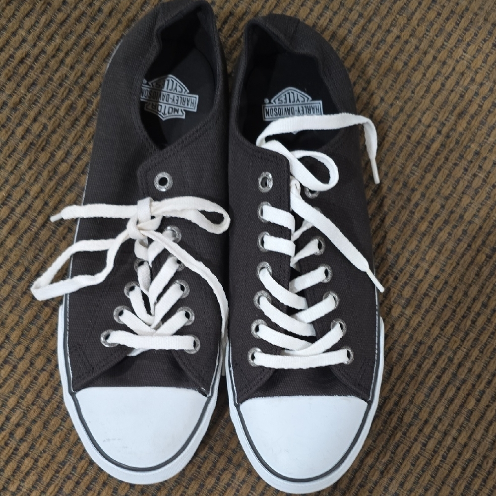 Harley-Davidson Black and White Sneakers